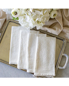 Napkin Washed Linen White S/4