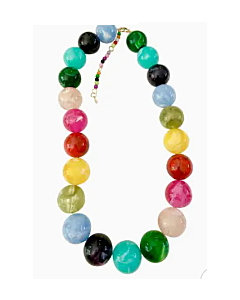 Necklace Chunky Beads Multi