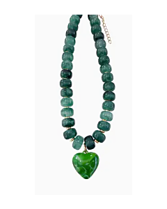 Necklace Ellison Green Heart