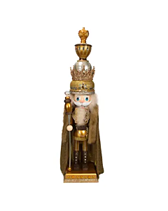 36" TALL GOLD NUTCRACKER KING
