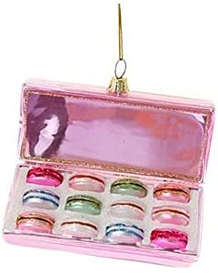 PINK BOX OF MACCARONS ORNAMENTS
