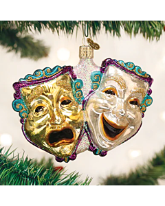 COMEDY AND TRAGEDY ORNAMENT