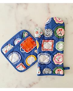 Oven Mitt Pot Holder Set