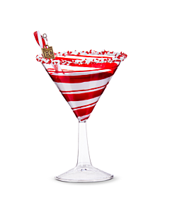 PEPPERMINT COCKTAIL ORNAMENT