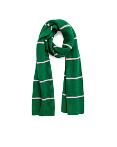 PINK AND GREEN STRIPED SCARF