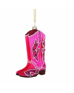 PINK COWBOY BOOTS ORNAMENT