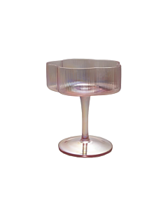 PLEATED FLOWER COUPE 