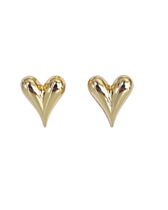 PUFFED HEART EARRINGS