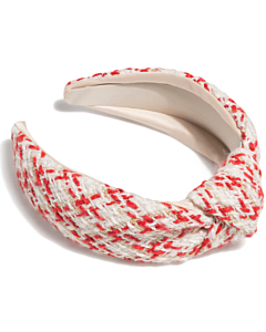 RED BOUCLE KNOTTED HEADBANDS