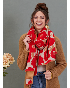 RED POPPIES SCARF