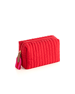 RED QUILTED POUCH