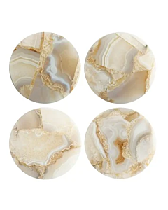 SET OF 4 AGATE COASTERS