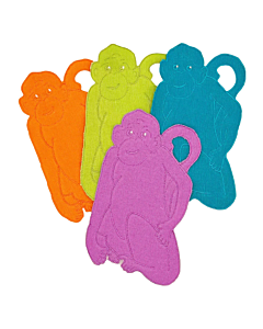 SET OF 4 MONKEY COCKTAIL NAPKINS