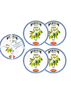 SET OF 4 OLIVE APPETISER PLATES