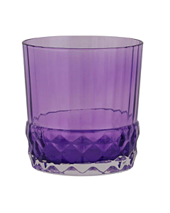 SHORT PURPLE GLASS TUMBLER VIETRI