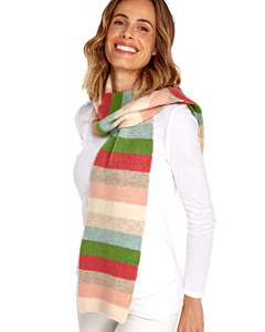 STRIPED SLIM SCARF