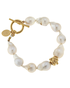 SUSAN SHAW BAROQUE PEARL BRACELET