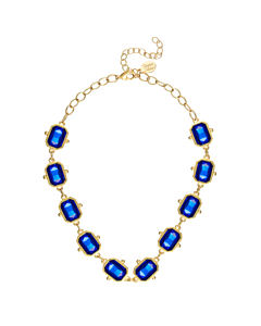 SUSAN SHAW BLUE CHOKER NECKLACE