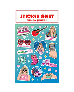 TAYLOR SWIFT STICKER SHEET