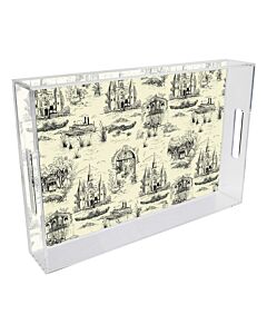 TRAY LUCITE NOLA TOILE 11X17