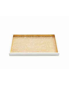 Tray Pebble Gold Sm Rect
