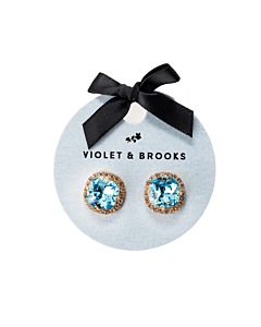 VIOLET AND BROOKS AQUA EARRINGS