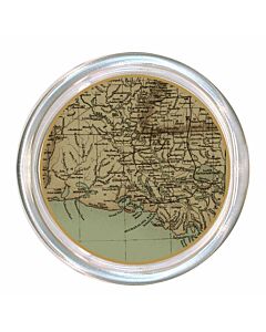 WINE COASTER LOUISIANA MAP