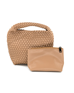 WOVEN HANDBAG TAN