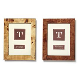 FRAME BURLED WOOD 5X7 - gifts and home furnishings, gift registry