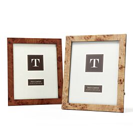 FRAME BURLED WOOD 8X10 - Dark Burl