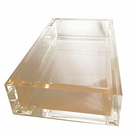 GUEST TOWEL HOLDER ACRYLIC CLEAR