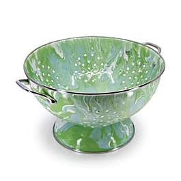 MODERN MONET LARGE ENAMELWARE COLANDER GOLDEN RABBIT