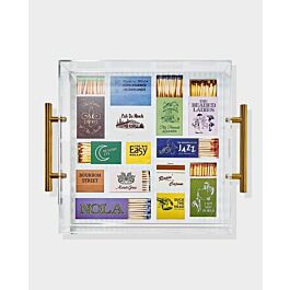 NEW ORLEANS MATCHBOOK ACRYLIC TRAY LARGE